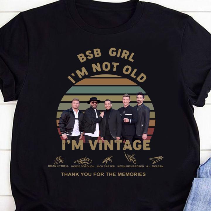BSB girl i'm not old i'm vintage signatures thank you for the memories t-shirt 7 4thofjulyshirt News