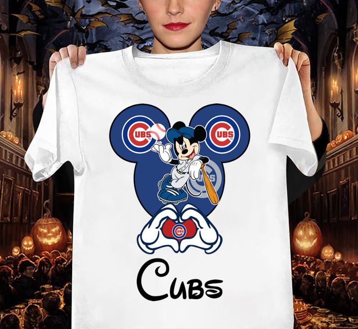 Mickey Mouse Baseball Chicago Cubs t-shirt