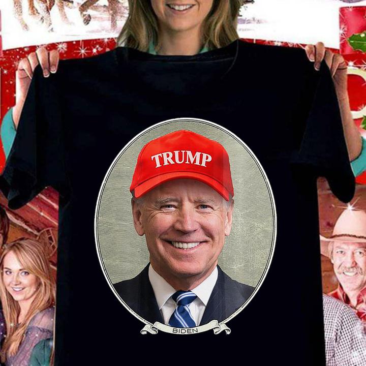 Joe Biden Wears Trump Cap Independence Day t-shirt