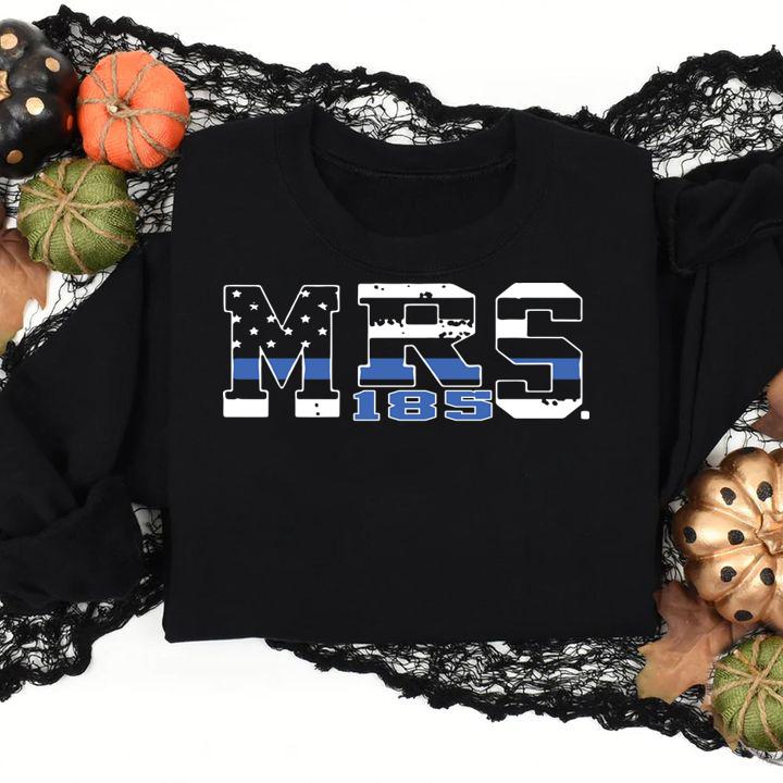 MRS Thin Blue Line Flag 304 t-shirt