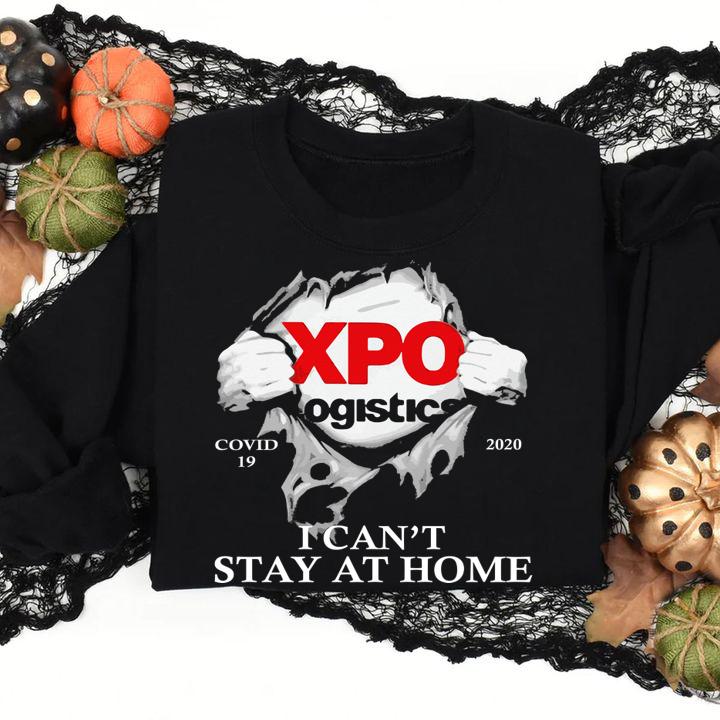 Xpo Logistics Covid 19 2020 I Cant Stay At Home Hand t-shirt