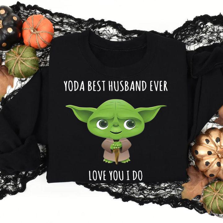 Star Wars Baby Yoda Best Husband Ever Love You I Do t-shirt
