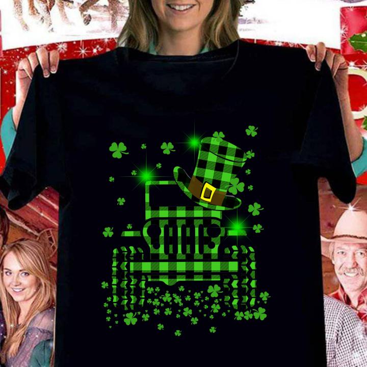 Jeep car shamrock St. Patrick’s Day t-shirt
