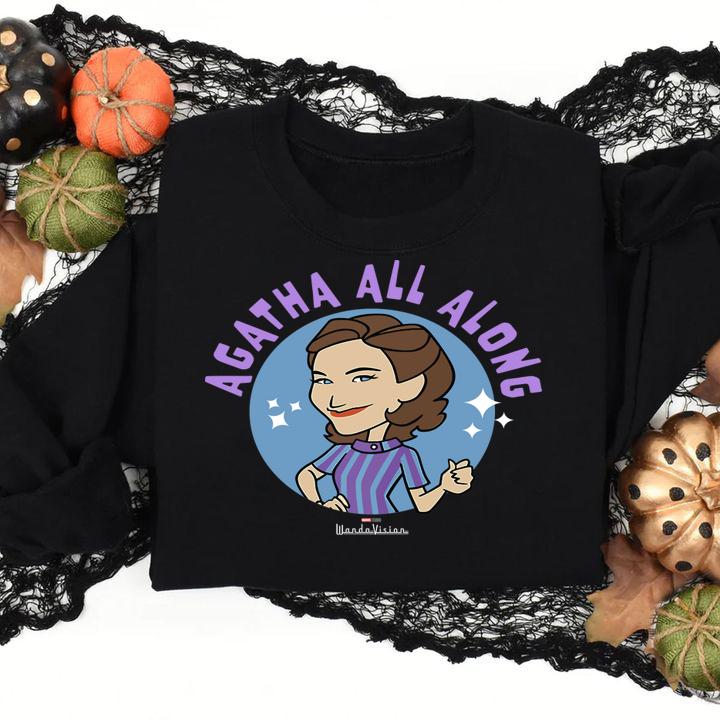 Marvel WandaVision Agatha All Along Retro Circle t-shirt