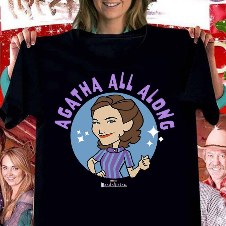Marvel WandaVision Agatha All Along Retro Circle t-shirt