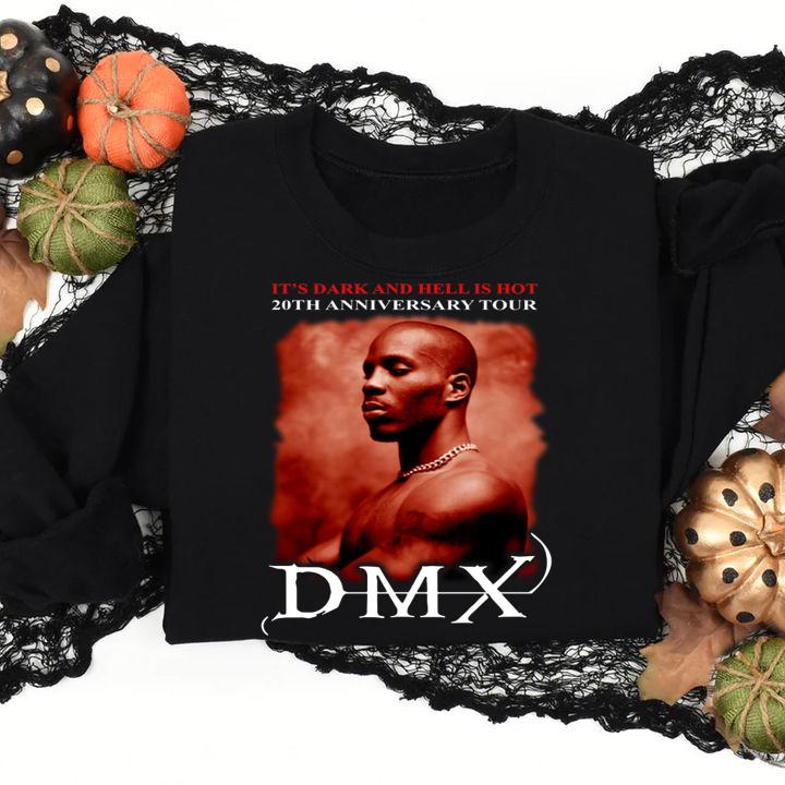 It's dark and hell is hot 20th anniversary tour DMX 1970-2021 t-shirt