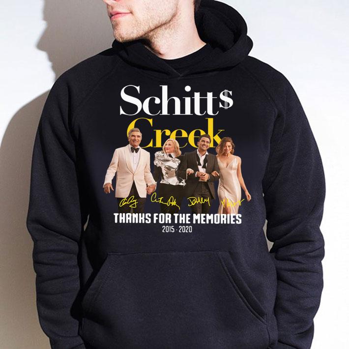 Schitt Creek Signature Thanks For The Memories 2015 2020 t-shirt hoodie