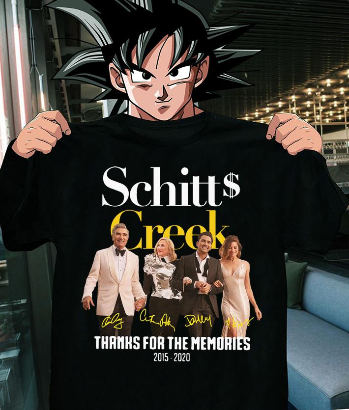 Schitt Creek Signature Thanks For The Memories 2015 2020 t-shirt shirt