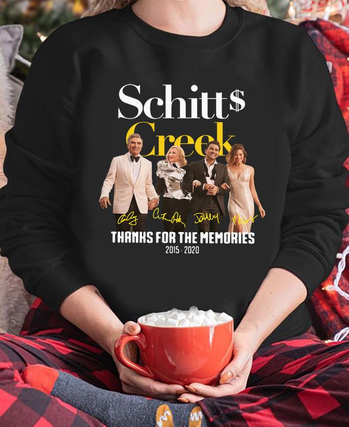 Schitt Creek Signature Thanks For The Memories 2015 2020 t-shirt sweatshirt
