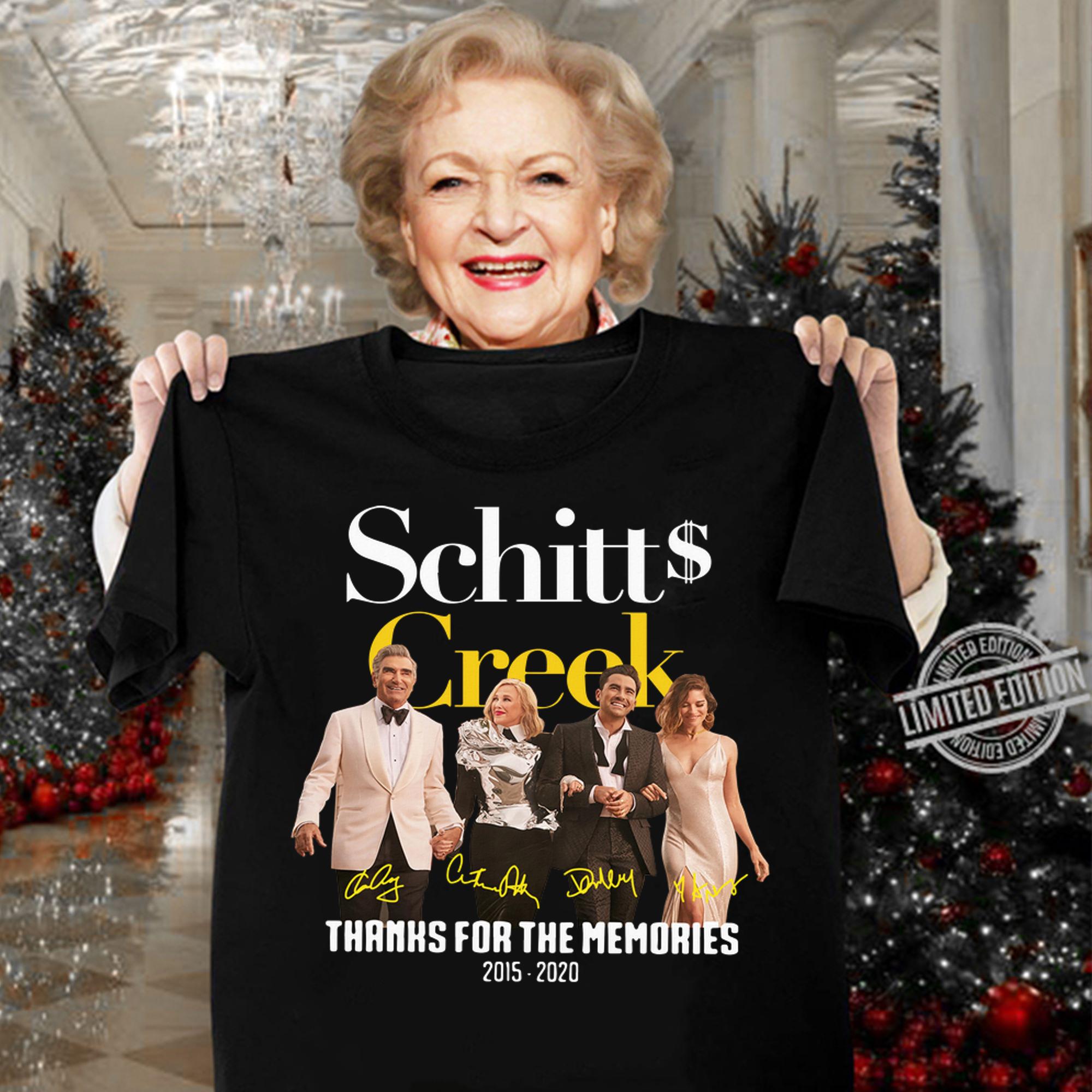 Schitt Creek Signature Thanks For The Memories 2015 2020 t-shirt woman shirt