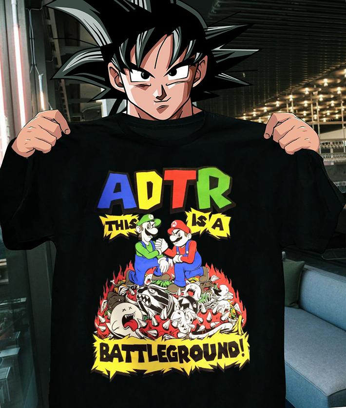 Adtr This Is A Battleground Super Mario t-shirt