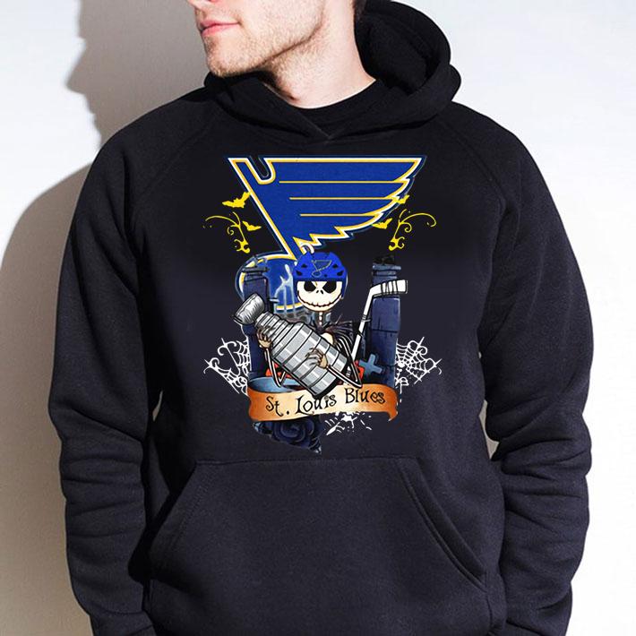 St Louis Blues Jack Skellington Hug Stanley Cup Champions t-shirt