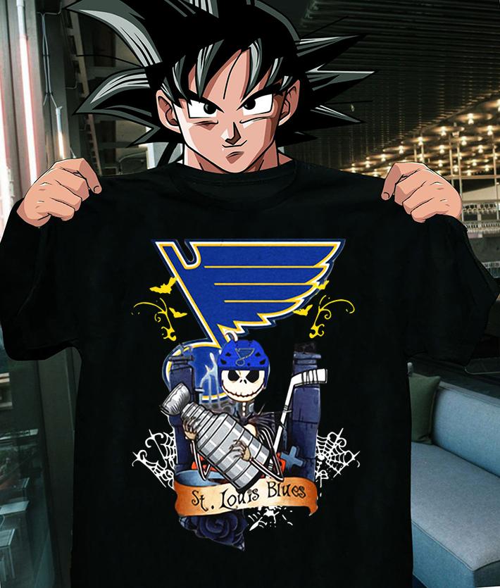 St Louis Blues Jack Skellington Hug Stanley Cup Champions t-shirt