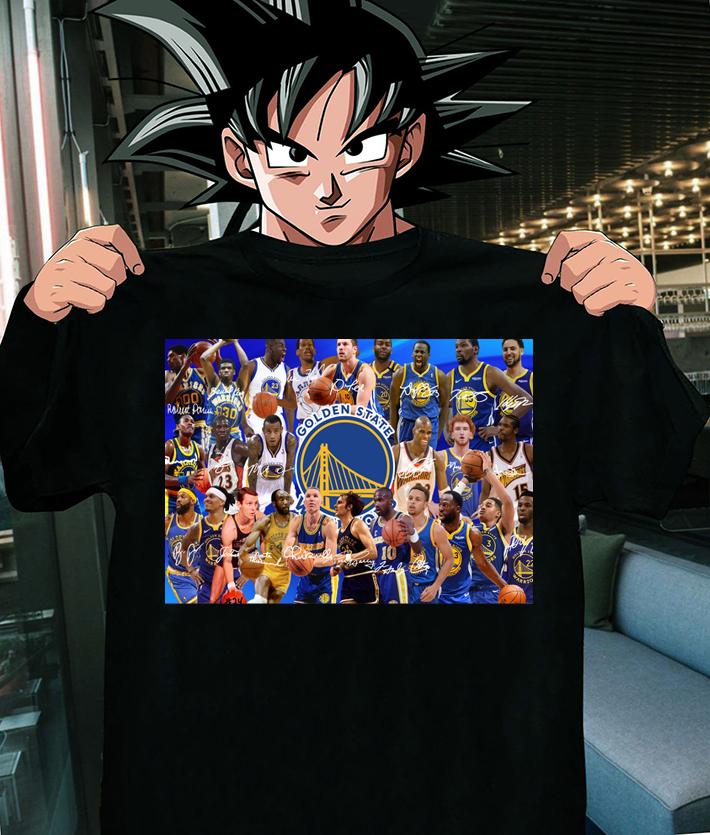 Golden State Warriors Basketball Team Players Signatures t-shirt