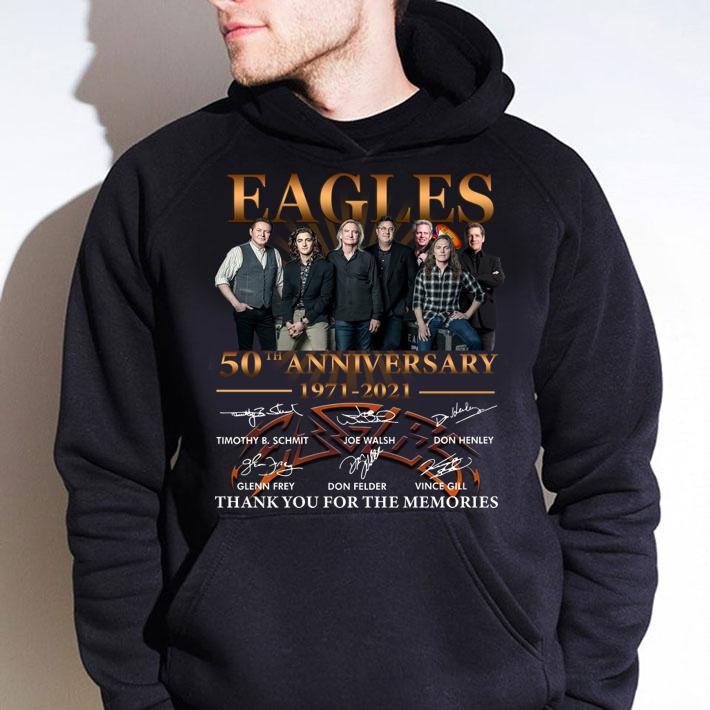 Eagles 50th Anniversary 1971 2020 Thank You For The Memories Signatures t-shirt