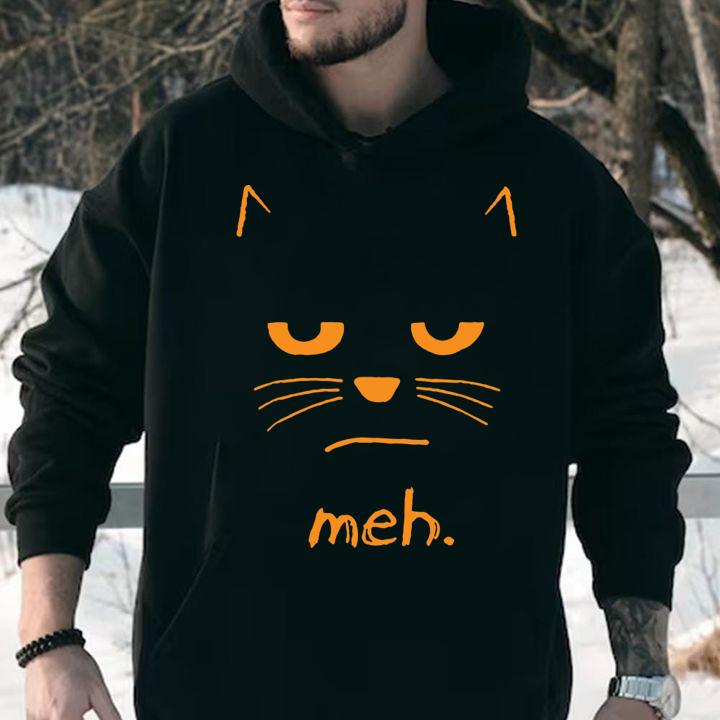 Awesome Halloween Cat Meh t-shirt