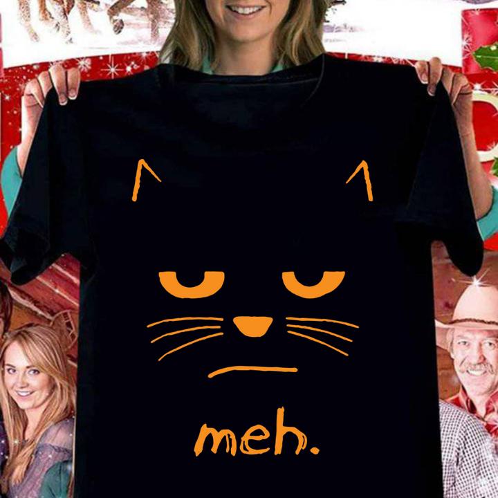 Awesome Halloween Cat Meh t-shirt