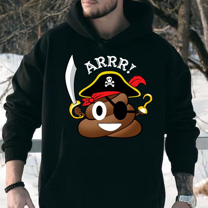 Awesome Pirate Poop Emoji Funny Halloween Costume t-shirt