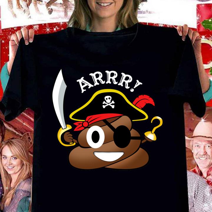 Awesome Pirate Poop Emoji Funny Halloween Costume t-shirt