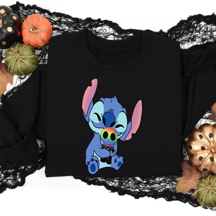 Disney Stitch Hug Jack Skellington Lgbt t-shirt