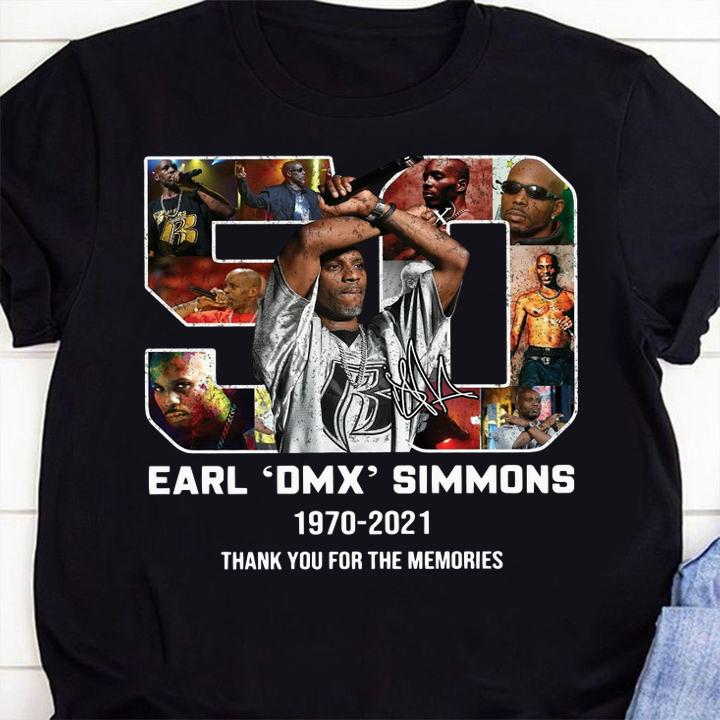 Earl DMX Simmons 1970-2021 Signature Thank You For The Memories t-shirt 1 Clothing, Doctor Herotee News, Doctorherotee News