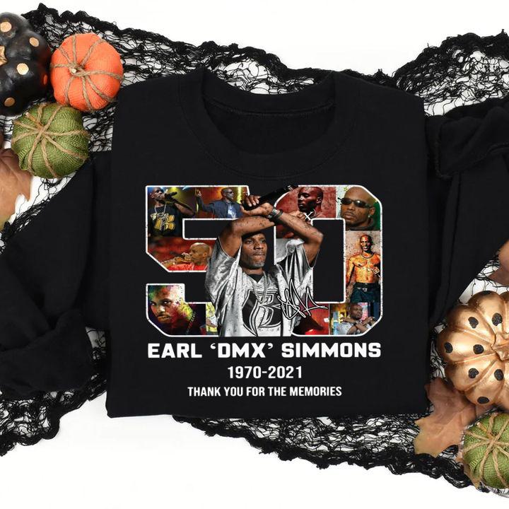 Earl DMX Simmons 1970-2021 Signature Thank You For The Memories t-shirt