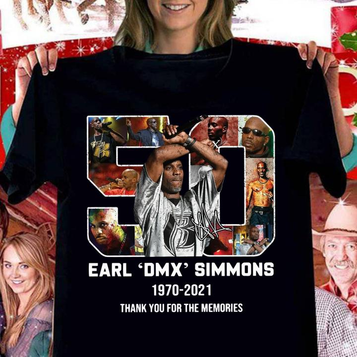 Earl DMX Simmons 1970-2021 Signature Thank You For The Memories t-shirt