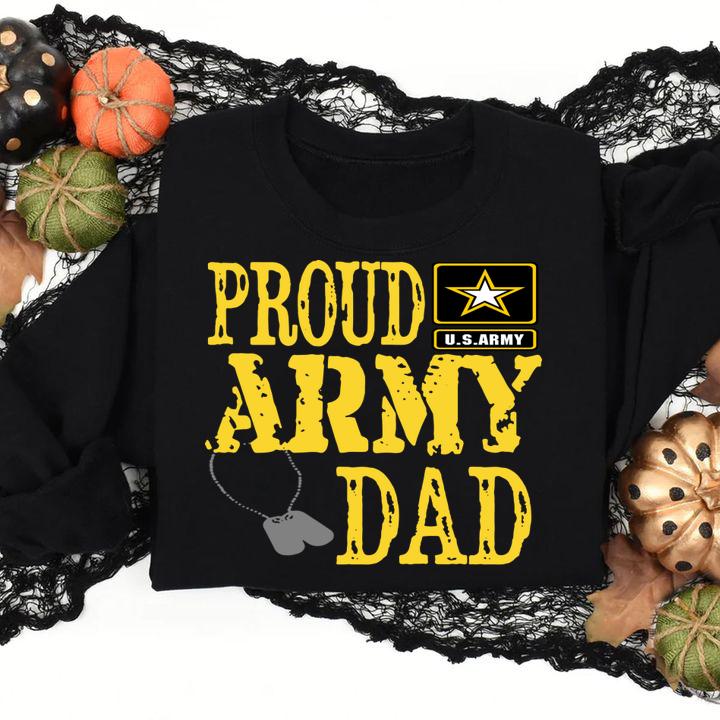 Official Proud Army Dad Military Pride t-shirt