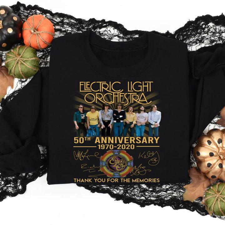 Electric Light Orchestra 50th Anniversary Thank You For The Memories Signature t-shirt