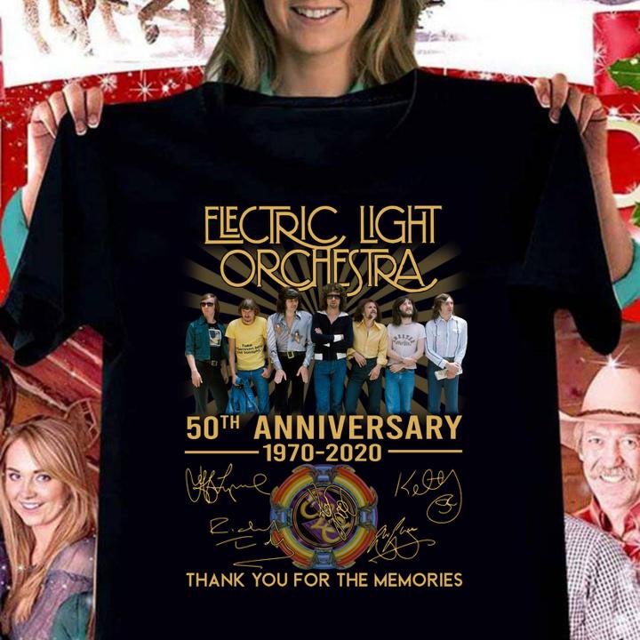 Electric Light Orchestra 50th Anniversary Thank You For The Memories Signature t-shirt
