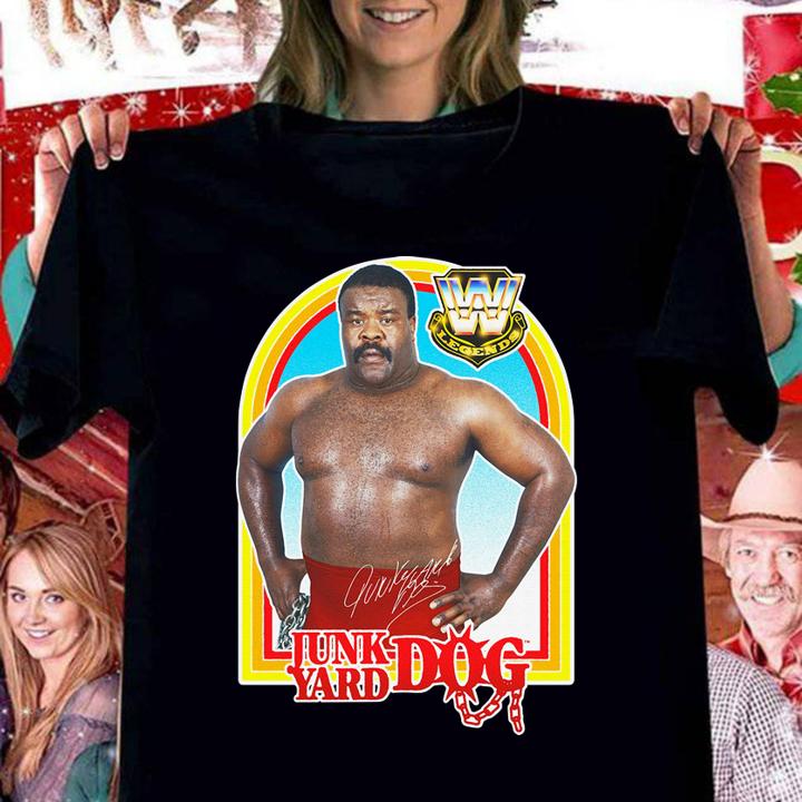 Junkyard Dog WWE Legends signature t-shirt