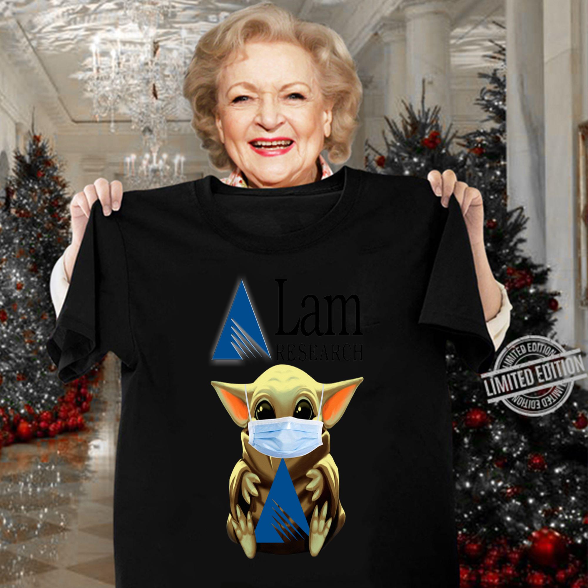 Baby Yoda mask Lam Research Coronavirus t-shirt woman shirt