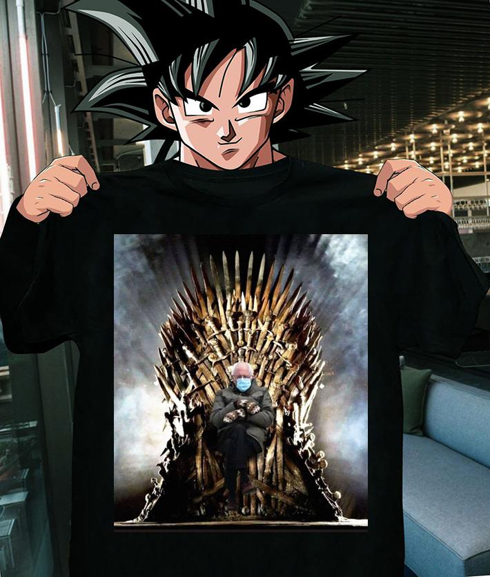 Bernie Sanders Mittens Sitting Iron Throne Inauguration Meme Game Of Thrones t-shirt