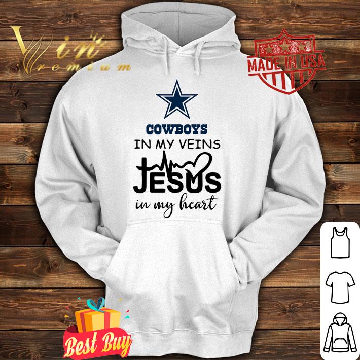 Dallas Cowboys In My Veins Jesus In My Heart t-shirt