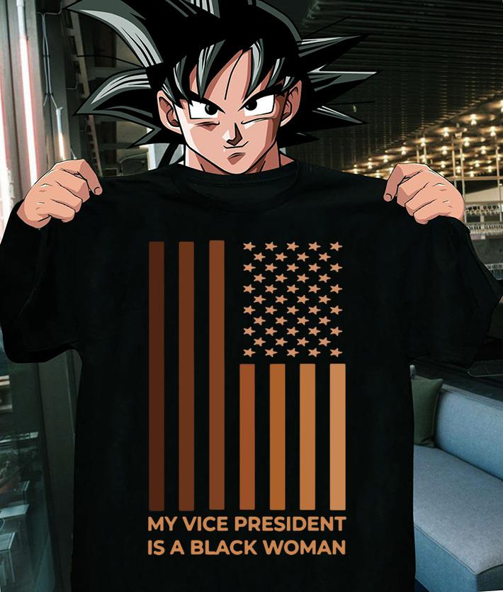 My Vice President Is A Black Woman Sorority Sister Kamala American Flag t-shirt shirt
