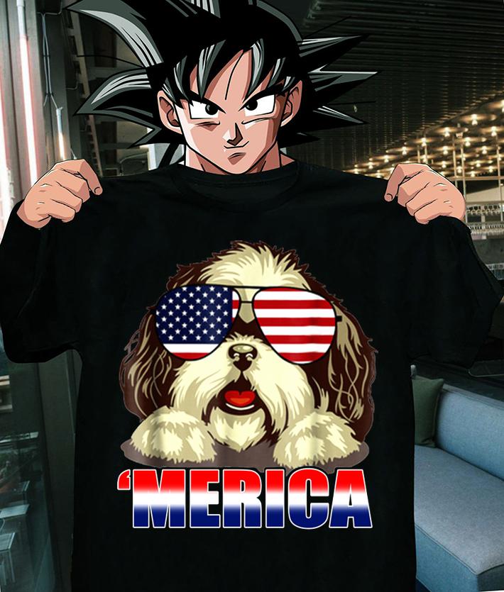 Shih Tzu Merica 4th Of July Patriot For Women t-shirt shirt