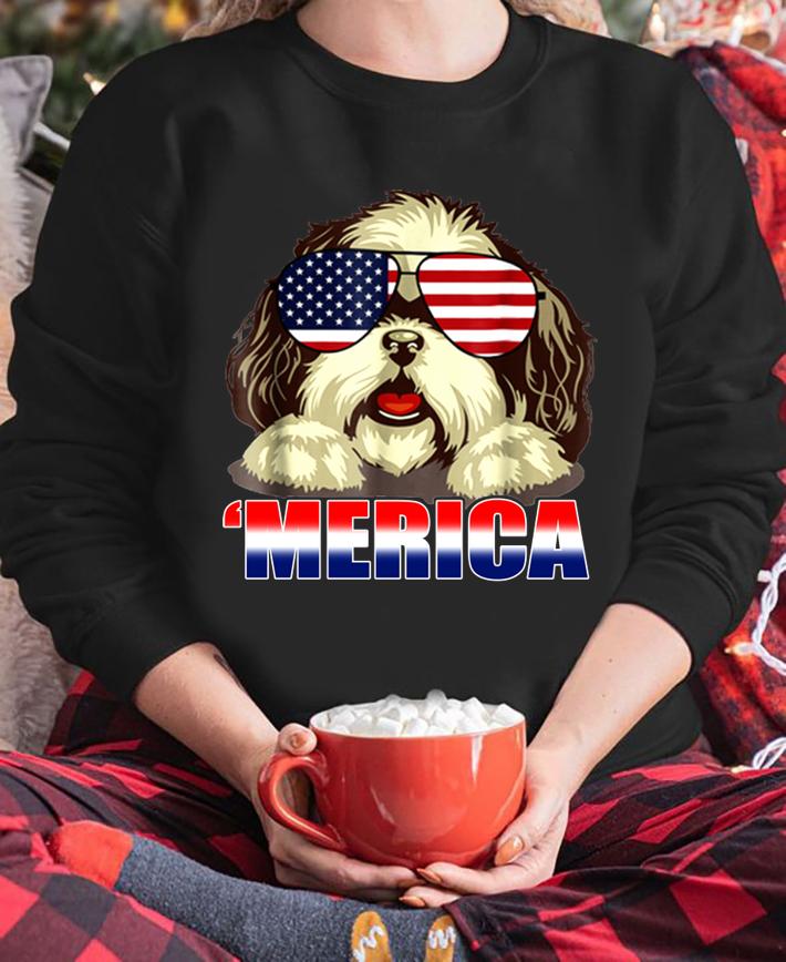 Shih Tzu Merica 4th Of July Patriot For Women t-shirt sweatshirt