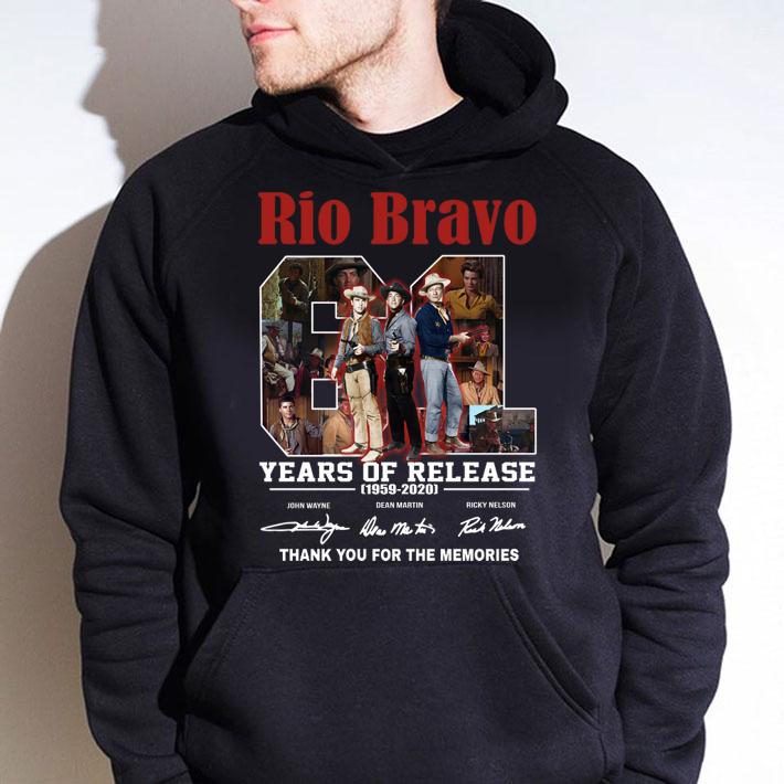 Rio Bravo 61 years of release 1959 2020 signatures t-shirt