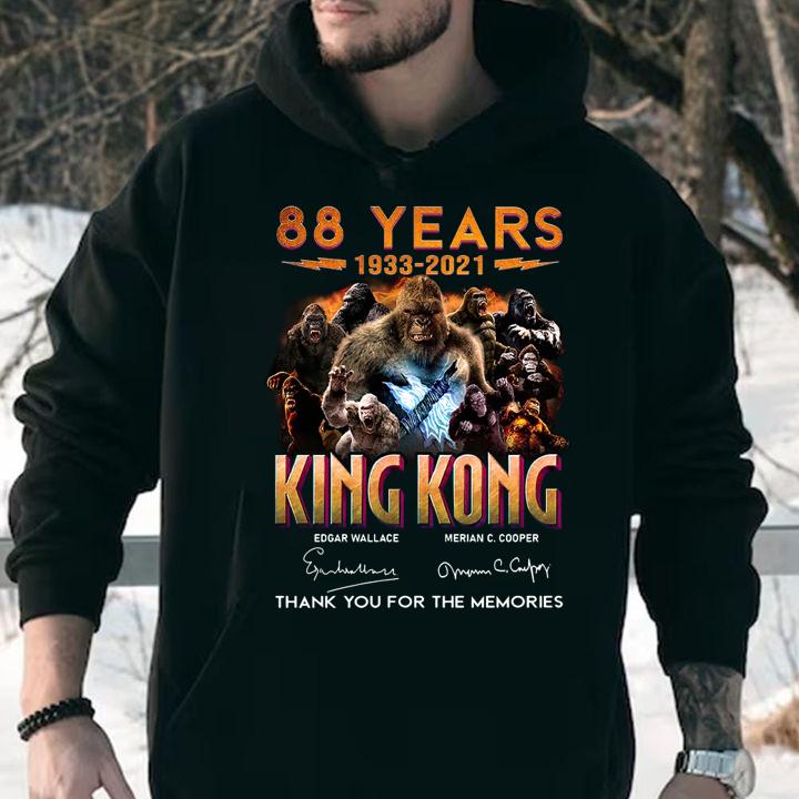 88 years 1933 2021 of the king kong signatures thank you for the memories hoodie - 88 Years 1933-2021 Of The King Kong Signatures Thank You For The Memories t-shirt