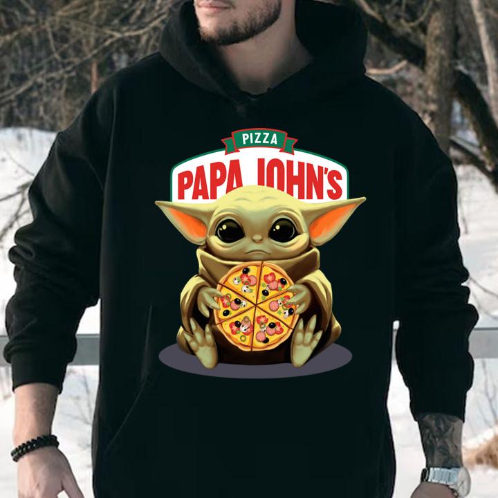 star wars baby yoda hug pizza papa johns hoodie - Star Wars Baby Yoda Hug Pizza Papa Johns t-shirt