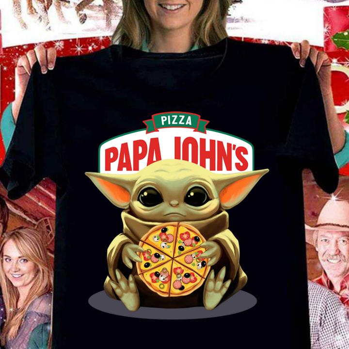 star wars baby yoda hug pizza papa johns women shirt - Star Wars Baby Yoda Hug Pizza Papa Johns t-shirt