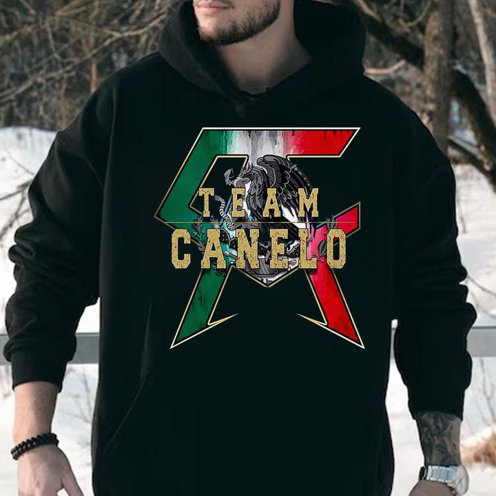 team canelo mexico alvarez mexico flag aguila tricolor box hoodie - Team Canelo Mexico Alvarez - Mexico flag Aguila Tricolor box t-shirt