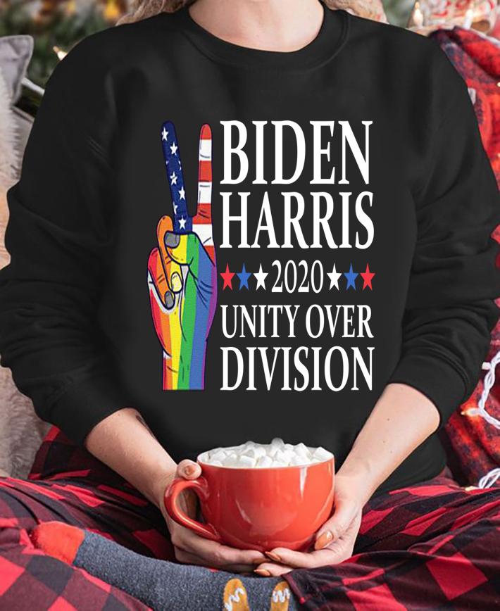 Biden Harris 2020 Unity Over Division American Flag Lgbt t-shirt