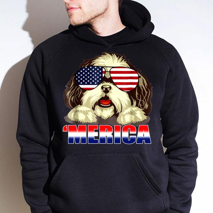 Shih Tzu Merica 4th Of July Patriot For Women t-shirt