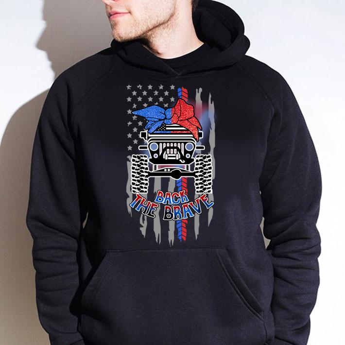 Jeep Back The Brave American Flag t-shirt
