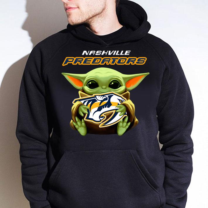 Star Wars Baby Yoda Hug NHL Nashville Predators t-shirt