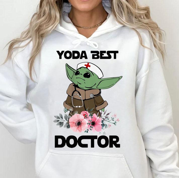 Baby Yoda Best Doctor flowers Star Wars t-shirt