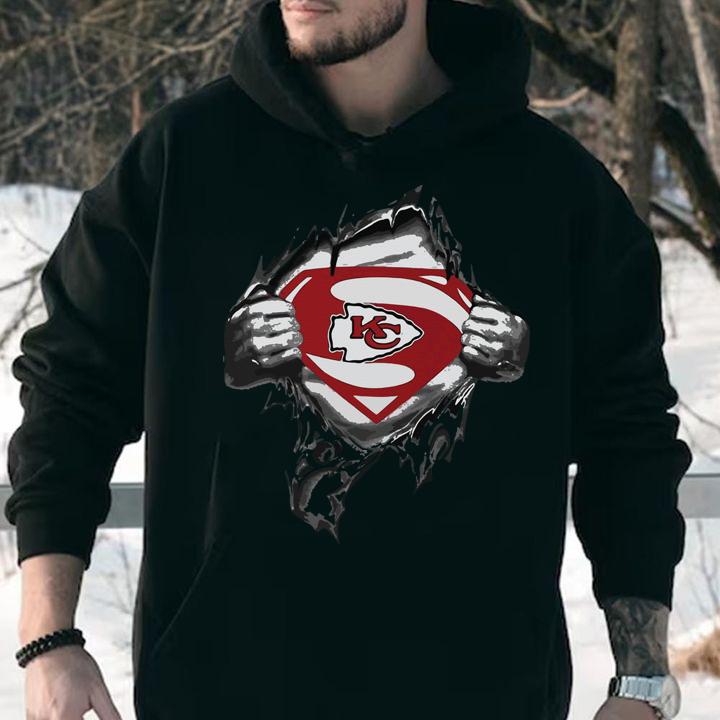 Kansas City Chiefs Insides Me Superman Logo t-shirt