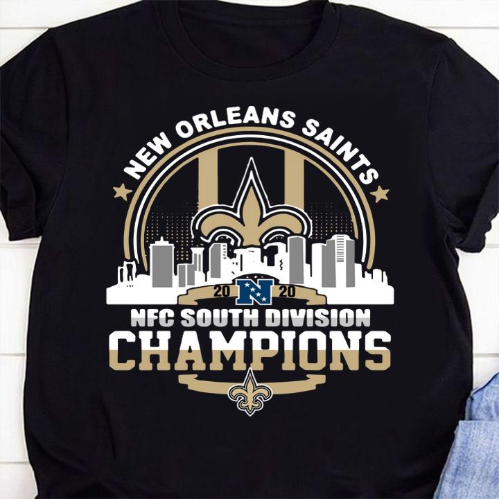 New Orleans Saints 2020 NFC South Division Champions t-shirt 61 Clothing