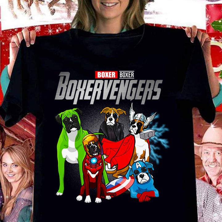 Boxer Boxervengers shirt, Marvel Avengers t-shirt